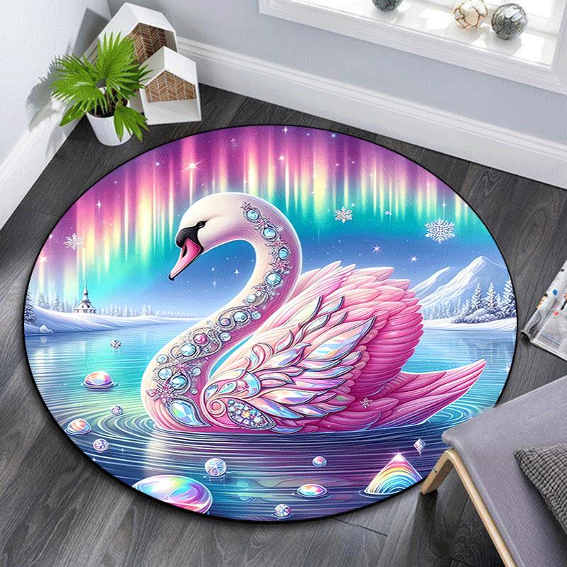 1pc Soft, Absorbent & Non Slip Aurora and graceful swans Round Rug Soft Circle Rug for Living Room & Bedroom Decor, Chair Mats, and Unforget 80cm by 80cm
1pc Soft, Absorbent & Non Slip Aurora and graceful swans Round Rug Soft Circle Rug for Living Room & Bedroom Decor, Chair Mats, and Unforget 80cm by 80cm