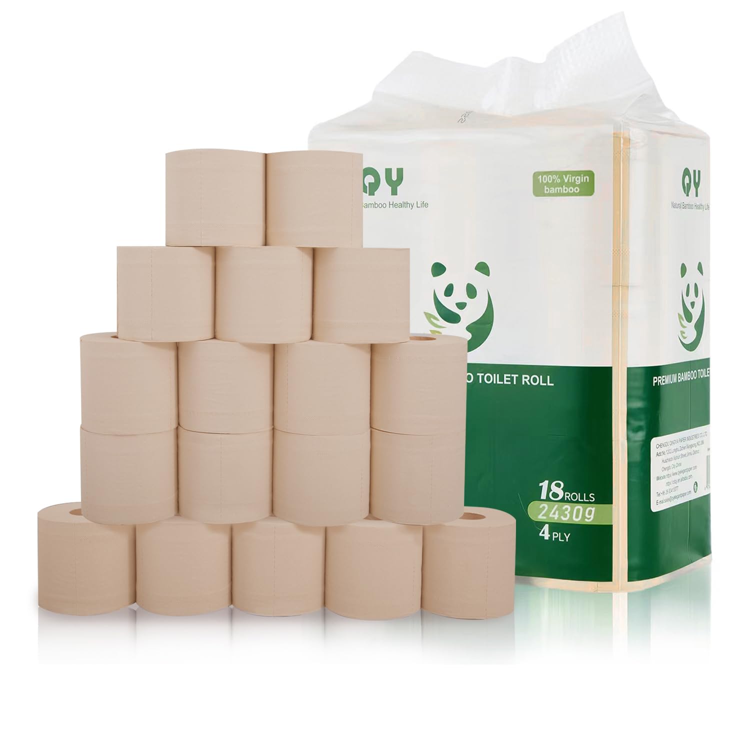 Туалетная бумага QingYa Qingya Bamboo, необработанная бамбуковая целлюлоза, 1 упаковка содержит 18 рулонов, 245 листов в рулоне, 4 слоя на листе, первичная, высококачественная и натуральная
Туалетная бумага QingYa Qingya Bamboo, необработанная бамбуковая целлюлоза, 1 упаковка содержит 18 рулонов, 245 листов в рулоне, 4 слоя на листе, первичная, высококачественная и натуральная
