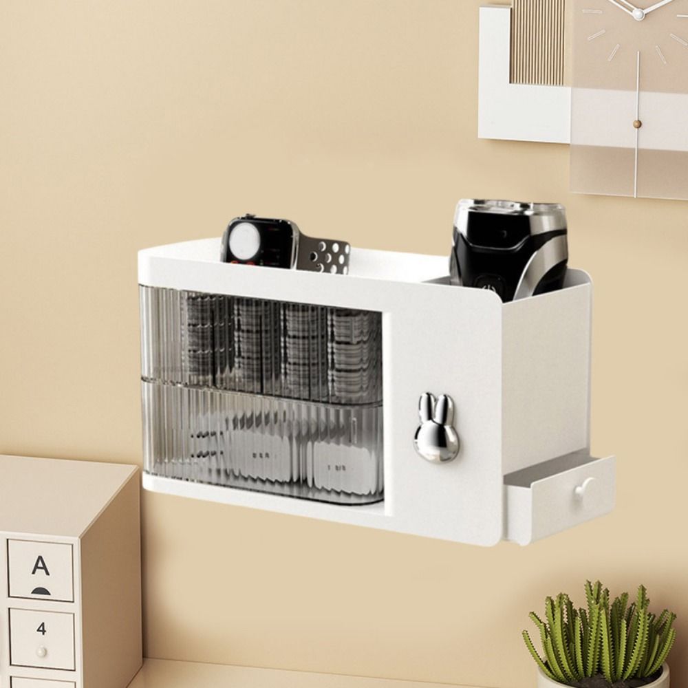 Wall-Mounted Data Cable Storage Box Rotatable Desktop Shelves Cosmetic Storage Box for Home белый
Wall-Mounted Data Cable Storage Box Rotatable Desktop Shelves Cosmetic Storage Box for Home белый