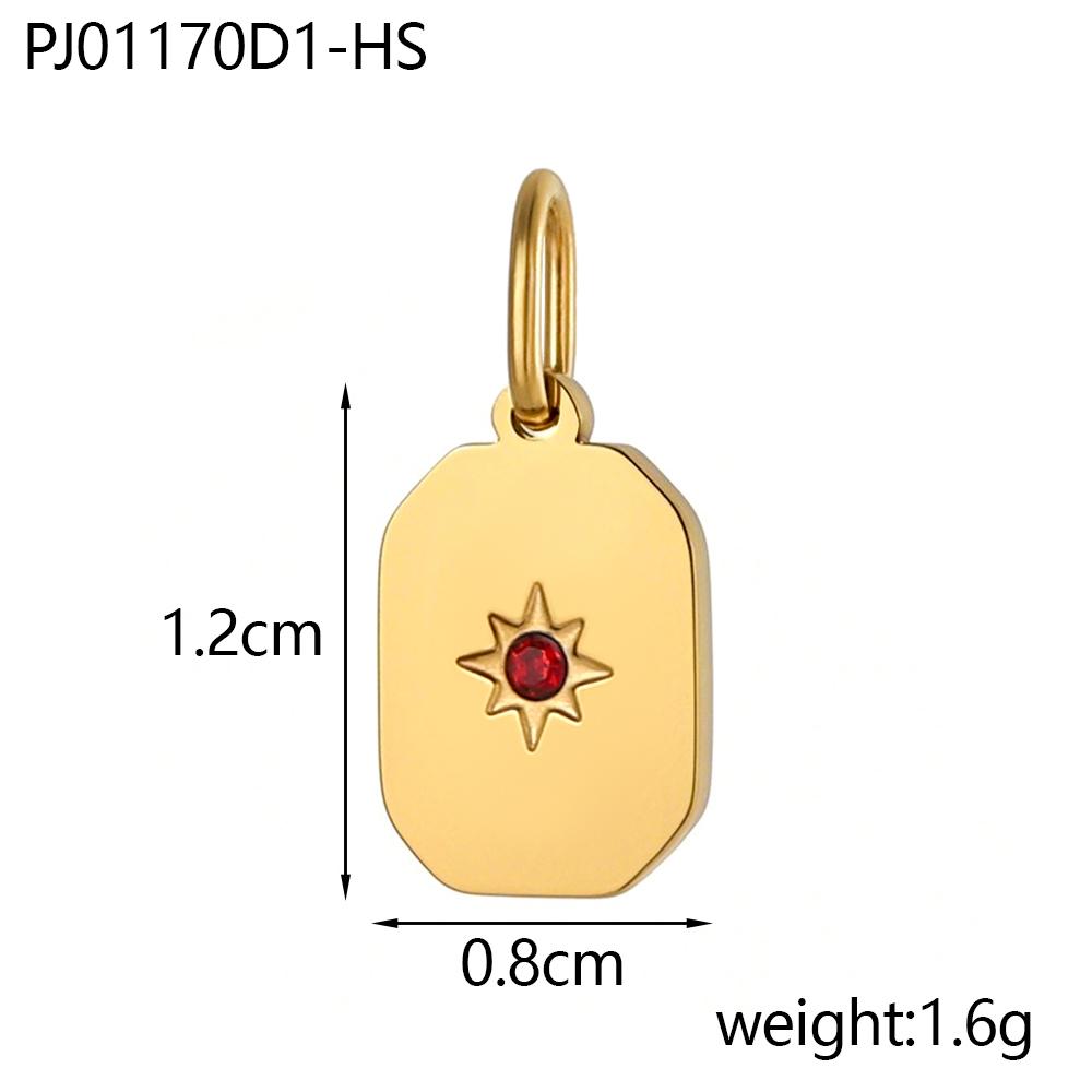 CARLIDANA No Fading Square Star Zircon Gold Plated Stainless Steel Small Pendant DIY Jewelry Custom Brand Logo Charms Pendant Gold
CARLIDANA No Fading Square Star Zircon Gold Plated Stainless Steel Small Pendant DIY Jewelry Custom Brand Logo Charms Pendant Gold