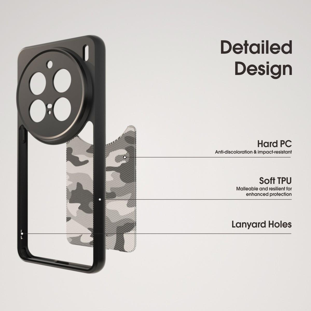 IBMRS For vivo X200 Pro 5G Case TPU+PC Heavy Duty Shockproof Phone Cover Camera Protection Transparent Black
IBMRS For vivo X200 Pro 5G Case TPU+PC Heavy Duty Shockproof Phone Cover Camera Protection Transparent Black