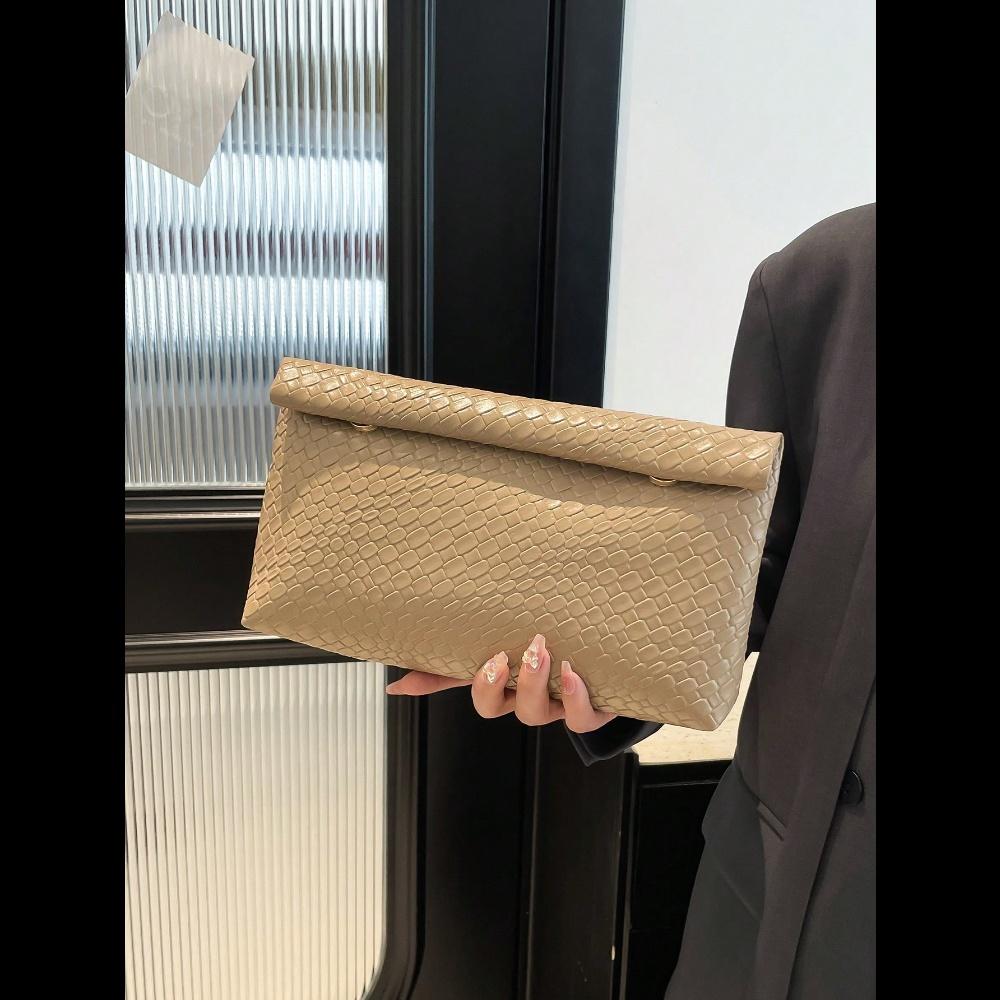 Fashionable Solid Color Hand-Held Bag, Large Capacity Flip Cover Magnetic Buckle Small Square Bag, Pattern Women s Bag
Fashionable Solid Color Hand-Held Bag, Large Capacity Flip Cover Magnetic Buckle Small Square Bag, Pattern Women s Bag