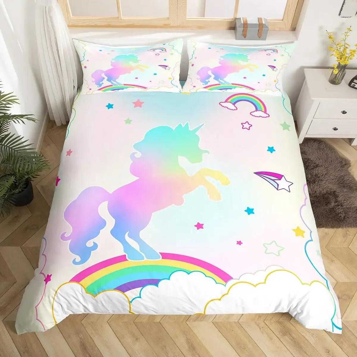 Unicorn Bedding Set Kids Purple Space Galaxy Duvet Cover Microfiber Quilt Cover Girly Cartoon Comforter Cover and 2 Pillowcases US Twin(172x218cm)
Unicorn Bedding Set Kids Purple Space Galaxy Duvet Cover Microfiber Quilt Cover Girly Cartoon Comforter Cover and 2 Pillowcases US Twin(172x218cm)