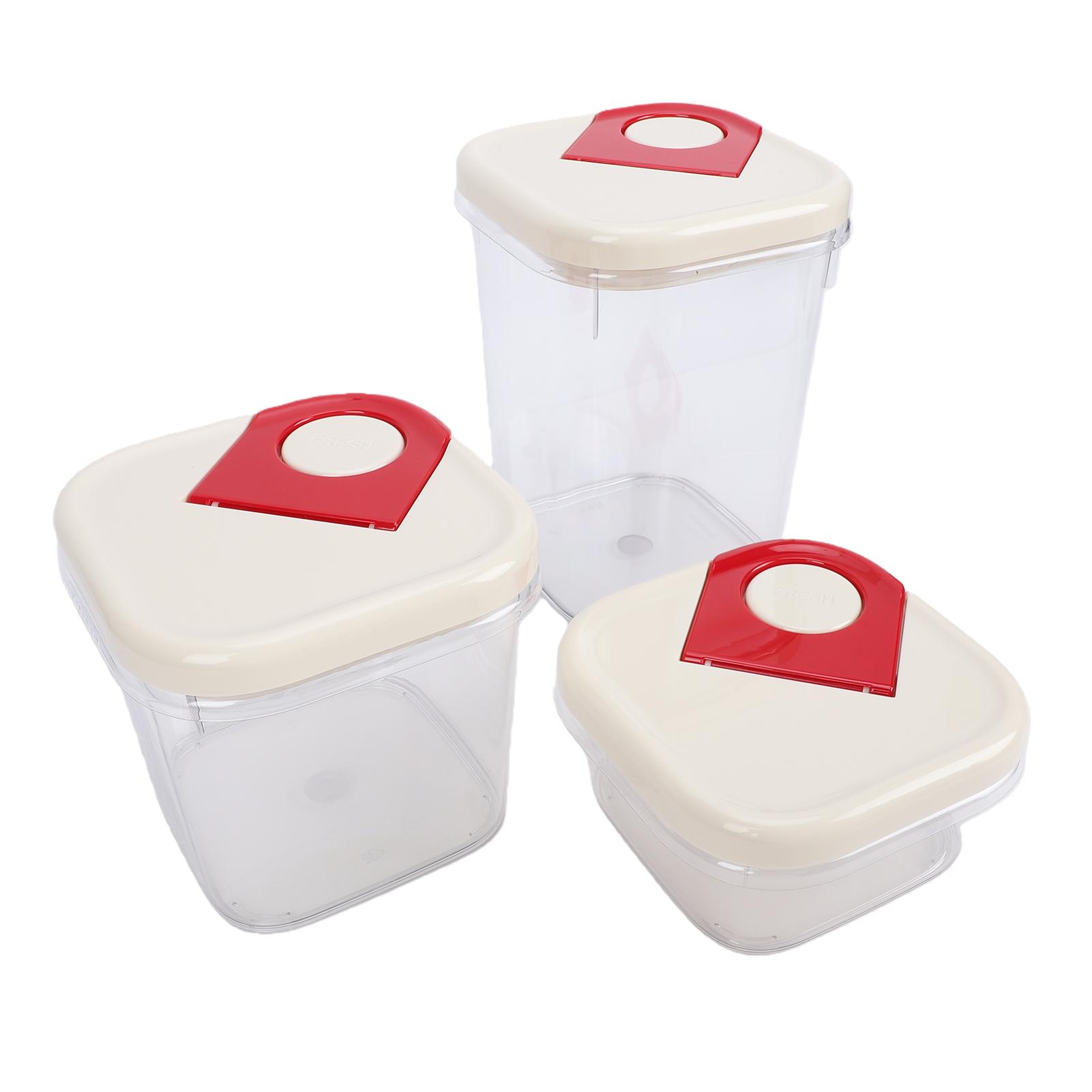 3 Pcs Food Storage Container Airtight Damp Proof Transparent Food Storage Box Set for Kitchen
3 Pcs Food Storage Container Airtight Damp Proof Transparent Food Storage Box Set for Kitchen