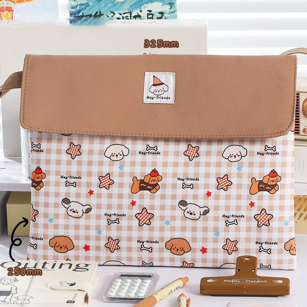 Portable Plaid Puppy A4 File Folder Snap Button Washable File Bag Handheld Large Capacity Document Folder Gift
Portable Plaid Puppy A4 File Folder Snap Button Washable File Bag Handheld Large Capacity Document Folder Gift