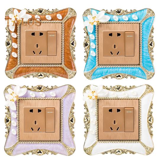 TOPMART Pearl Flower Switch Sticker Square Cover Wall Light Socket Home Bedroom Decor One Size білий
TOPMART Pearl Flower Switch Sticker Square Cover Wall Light Socket Home Bedroom Decor One Size білий