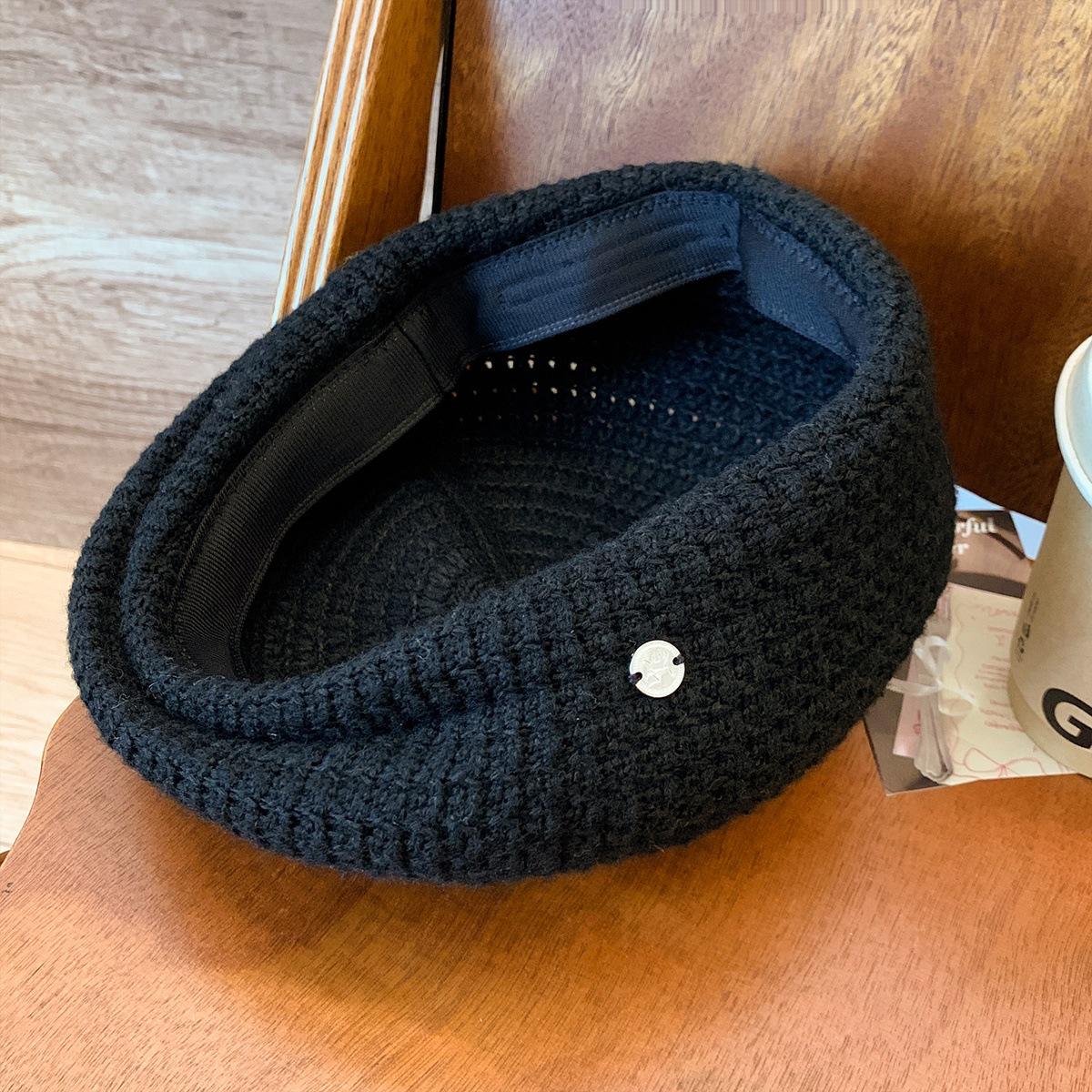 Blue Knitted Hollow Beret Women s Korean Edition Versatile Face Show Small Bud Hat Head Circumstance Painter One size fits all чорний
Blue Knitted Hollow Beret Women s Korean Edition Versatile Face Show Small Bud Hat Head Circumstance Painter One size fits all чорний