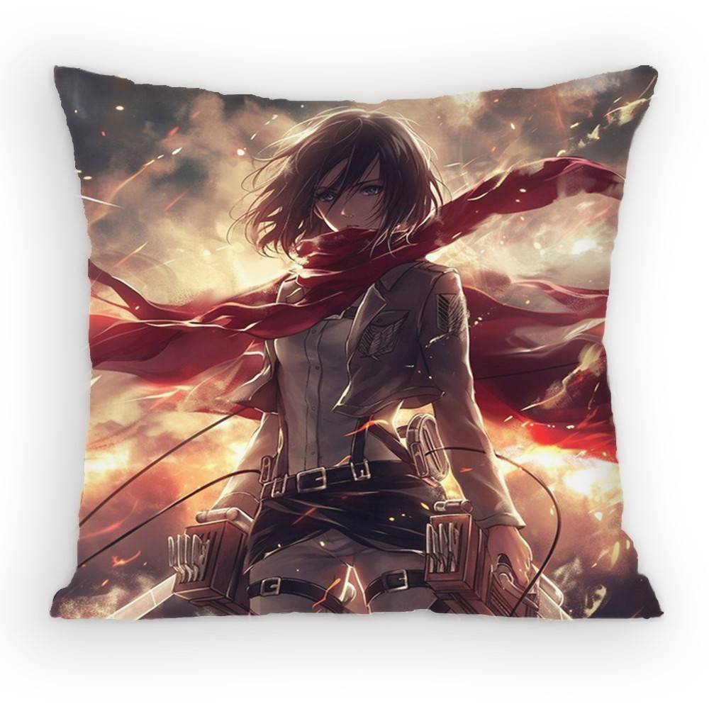 Attack on Titan Mikasa Ackerman Pillow Case Sofa Living Room Bedroom Headboard Backrest Cushion Square Cushion Nap Time 30x30 cm
Attack on Titan Mikasa Ackerman Pillow Case Sofa Living Room Bedroom Headboard Backrest Cushion Square Cushion Nap Time 30x30 cm