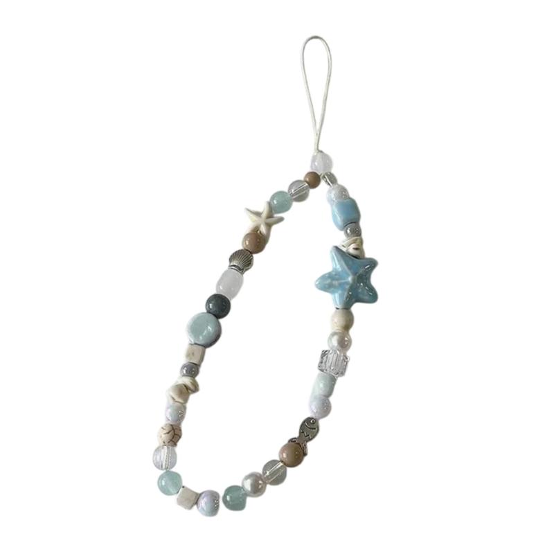Easy Carry Plastic Sea Stars Phone Chain with Secure Beaded Design Korean Style Decorative Lanyard for Mobile Devices 1
Easy Carry Plastic Sea Stars Phone Chain with Secure Beaded Design Korean Style Decorative Lanyard for Mobile Devices 1