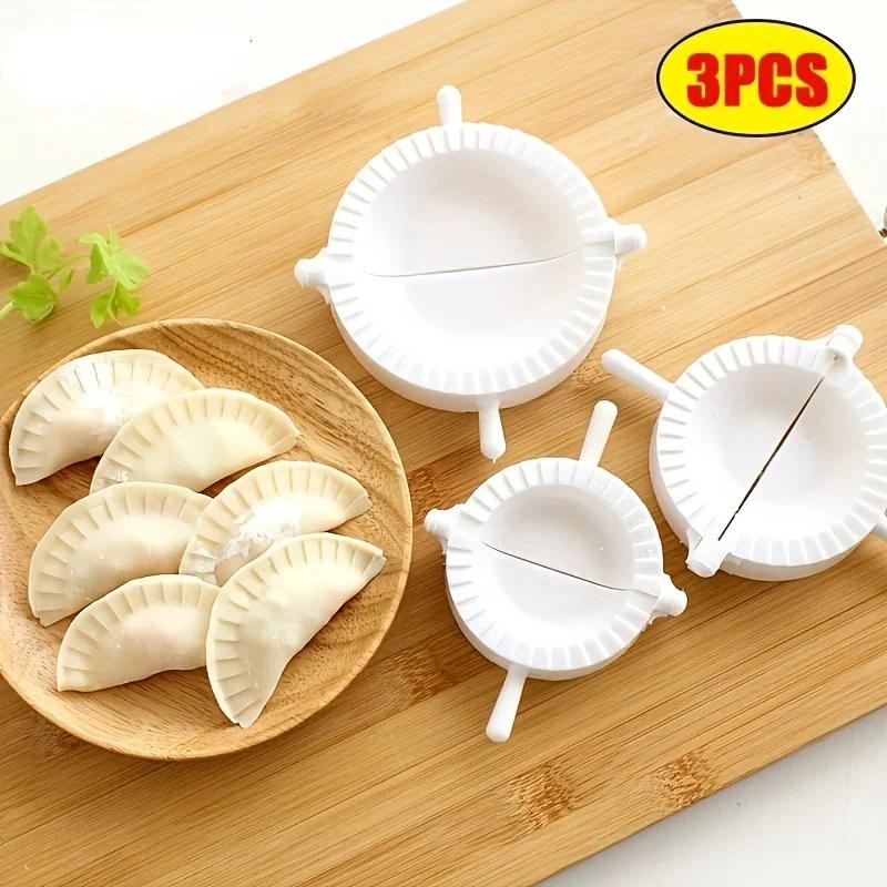 3-Piece Dumpling Maker Set - Easy Manual Dumpling Wrapper Plastic Mold, Fast Dumpling Making Tool
3-Piece Dumpling Maker Set - Easy Manual Dumpling Wrapper Plastic Mold, Fast Dumpling Making Tool