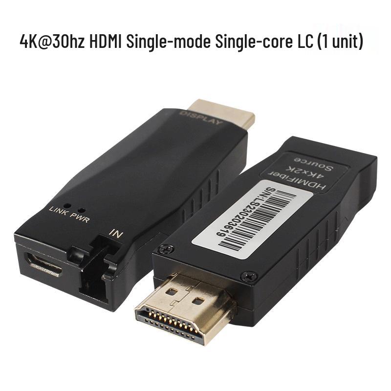 4K 30Hz HDMI Single-Mode LC Fiber Optic Transceiver
4K 30Hz HDMI Single-Mode LC Fiber Optic Transceiver