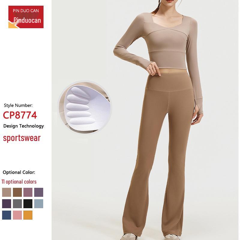High Elastic Slimming Yoga Suit: Nude Feel Set - High Waist Fitness & Running Wear Large
High Elastic Slimming Yoga Suit: Nude Feel Set - High Waist Fitness & Running Wear Large