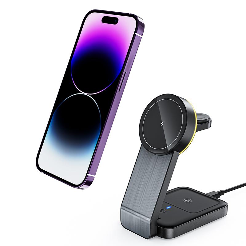 W79 15W For Apple 15 14 13 12 iWatch AirPods Magnetic Wireless Charger Stand Holder Charging Dock Station (CE Certified)
W79 15W For Apple 15 14 13 12 iWatch AirPods Magnetic Wireless Charger Stand Holder Charging Dock Station (CE Certified)