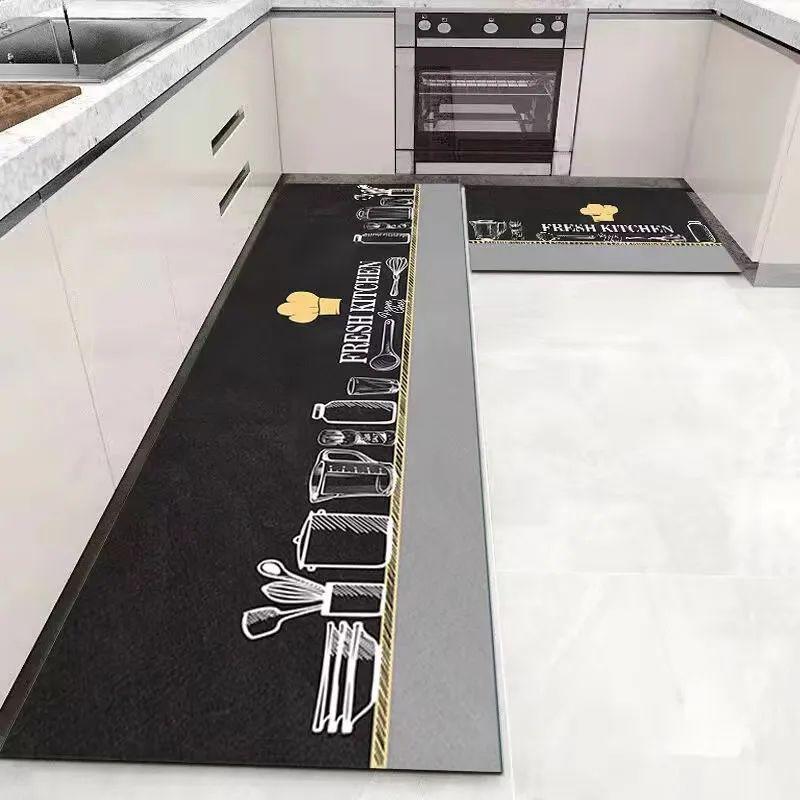 VIKAMA Crystal Velvet Minimalist Kitchen Floor Mat Absorbent Dirt Resistant Long Strip Mat Household Entrance Door Foot Mat 40X60CM
VIKAMA Crystal Velvet Minimalist Kitchen Floor Mat Absorbent Dirt Resistant Long Strip Mat Household Entrance Door Foot Mat 40X60CM