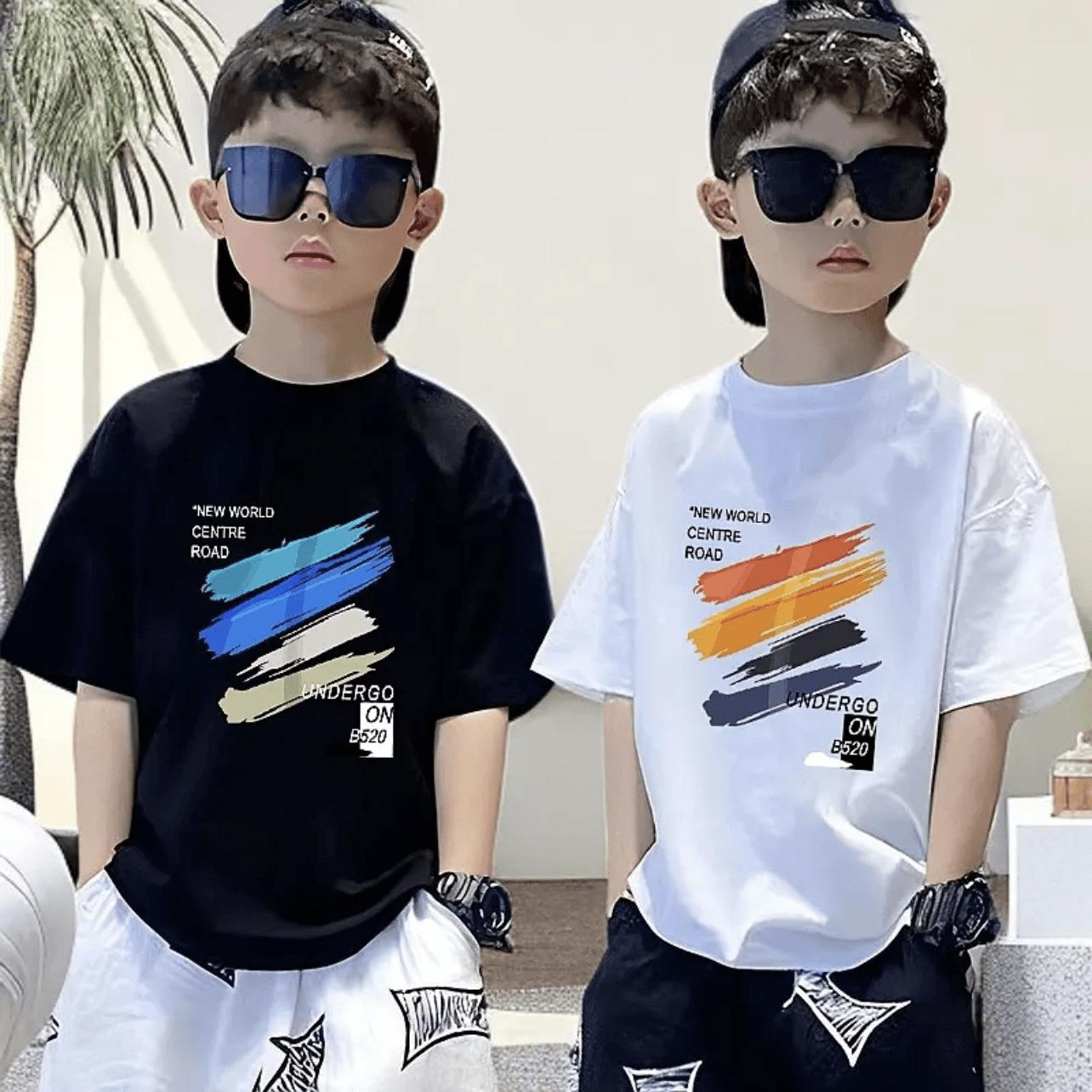 Boys short-sleeved T-shirt children s cotton summer new children s clothing middle and large boys boys handsome top tide 110cm
Boys short-sleeved T-shirt children s cotton summer new children s clothing middle and large boys boys handsome top tide 110cm