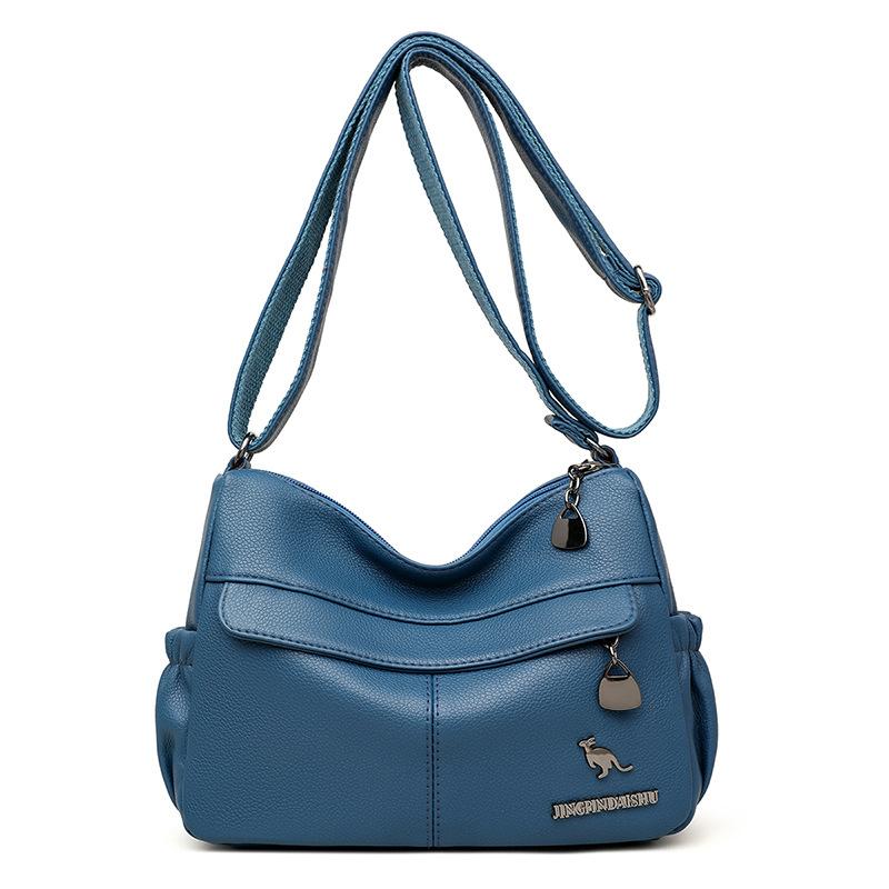 Простая наплечная сумка из мягкой кожи женская сумка-мессенджер большой вместимости 25*10*18 синий
Простая наплечная сумка из мягкой кожи женская сумка-мессенджер большой вместимости 25*10*18 синий