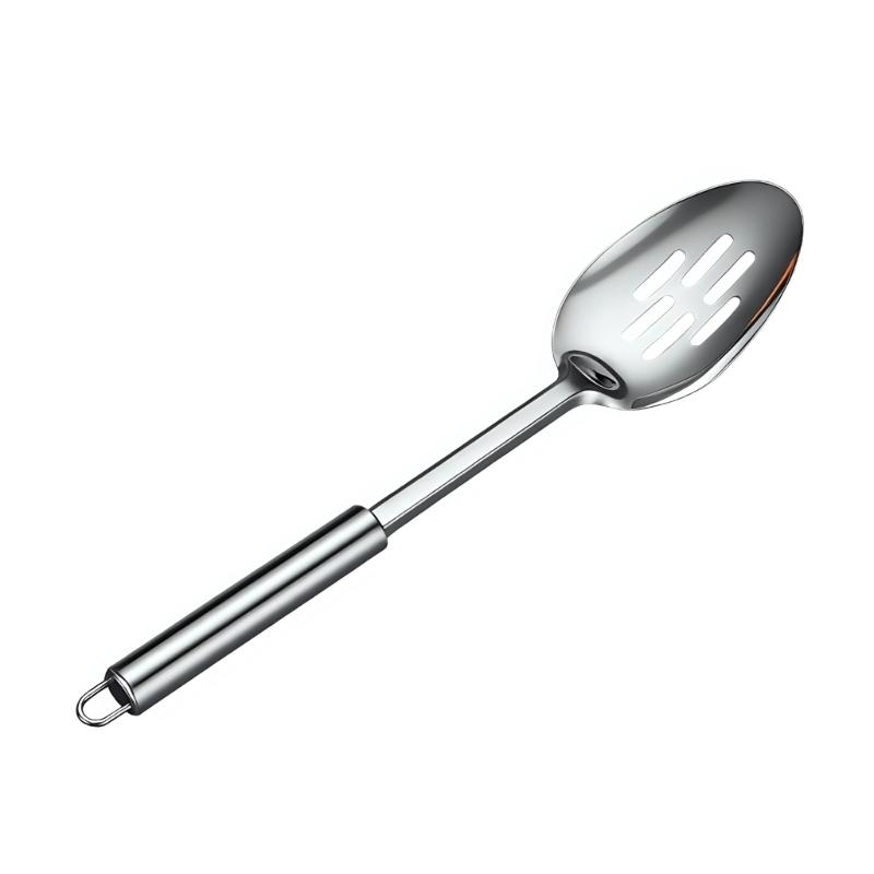 Practical Kitchen Slotted Spoon For Frying And Grilling Stainless Steel Strainer Ladle With Ergonomic Handle
Practical Kitchen Slotted Spoon For Frying And Grilling Stainless Steel Strainer Ladle With Ergonomic Handle