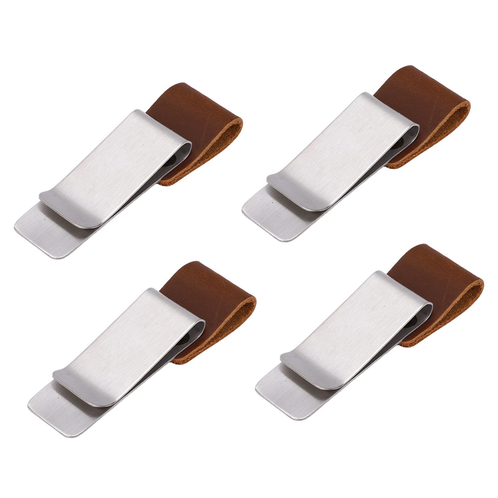4 Pcs Notebook Pen Holder Stainless Steel Lther Retro Pencil Holder for Scrapbook Diary Planner
4 Pcs Notebook Pen Holder Stainless Steel Lther Retro Pencil Holder for Scrapbook Diary Planner