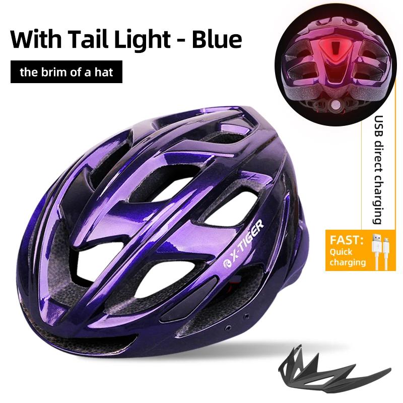 X-TIGER Cycling Helmet Men Women LED Light Helmet Road Mountain Sports Bike Helmet Bicycle Helmet Rechargeable With Brim Design
X-TIGER Cycling Helmet Men Women LED Light Helmet Road Mountain Sports Bike Helmet Bicycle Helmet Rechargeable With Brim Design