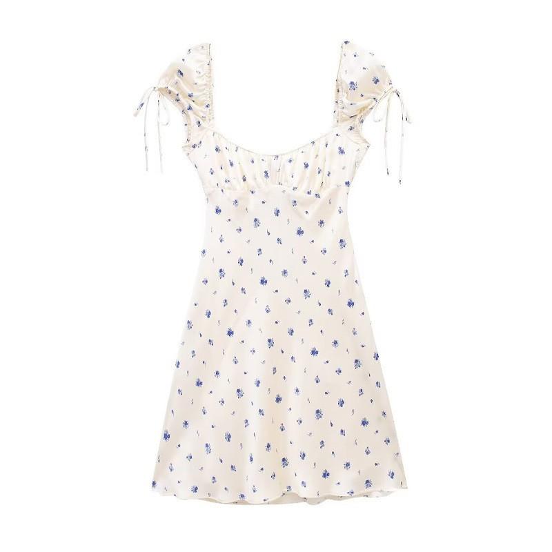 European American Women s Clothing Sexy Square Collar Flower Printed Silk Satin Short Dress XS
European American Women s Clothing Sexy Square Collar Flower Printed Silk Satin Short Dress XS