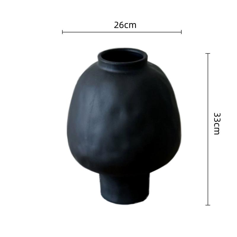 Ceramic Vase Handmade Coarse Pottery Flower Pot Floral Arrangement Accessories Flower Vase Hydroponic Home Decoration чорний
Ceramic Vase Handmade Coarse Pottery Flower Pot Floral Arrangement Accessories Flower Vase Hydroponic Home Decoration чорний