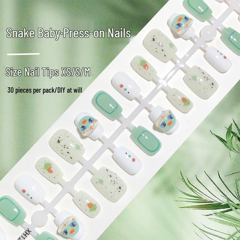 Year of the Snake 3D Matcha Green Press-on Nails - Cute Cartoon Design for a Fresh New Year Look (30 Pieces)
Year of the Snake 3D Matcha Green Press-on Nails - Cute Cartoon Design for a Fresh New Year Look (30 Pieces)