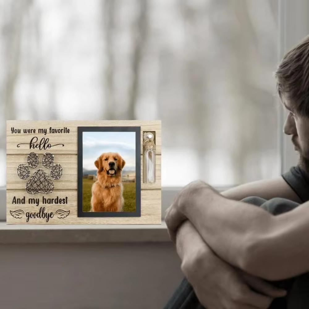 DIY Wooden Pet Photo Frame With Rope Cat Frame Ornaments Memorial Photo Frame Bedroom Style 1
DIY Wooden Pet Photo Frame With Rope Cat Frame Ornaments Memorial Photo Frame Bedroom Style 1