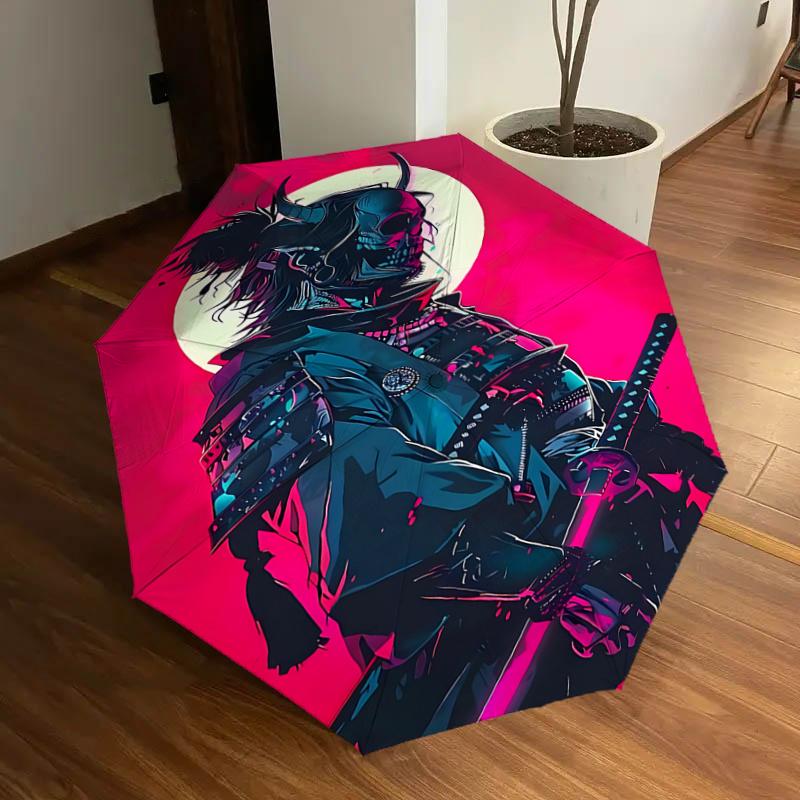 Samurai Warrior Skull Design Automatic Opening/Closing Umbrella - Portable Folding Design, 8-Bone Iron Frame Outdoor Umbrella, Ideal Gift fo
Samurai Warrior Skull Design Automatic Opening/Closing Umbrella - Portable Folding Design, 8-Bone Iron Frame Outdoor Umbrella, Ideal Gift fo