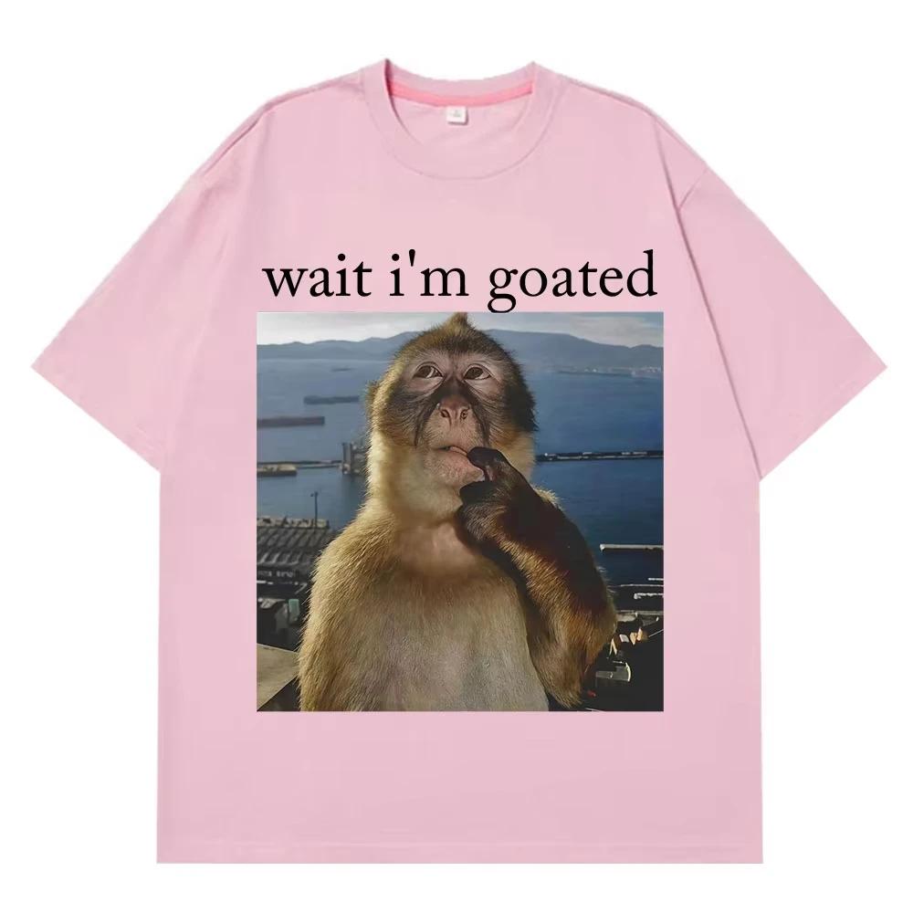 Wait Im Goated Funny Thinking Monkey Meme T Shirt Summer Cotton Men Women Harajuk Tshirts Shortsleeved Oversized Man Tshirts 4XL
Wait Im Goated Funny Thinking Monkey Meme T Shirt Summer Cotton Men Women Harajuk Tshirts Shortsleeved Oversized Man Tshirts 4XL