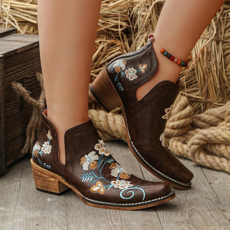 new western embroidered square head short boots for women, retro thick heel V-mouth large size women s boots 35 темно-коричневого
new western embroidered square head short boots for women, retro thick heel V-mouth large size women s boots 35 темно-коричневого