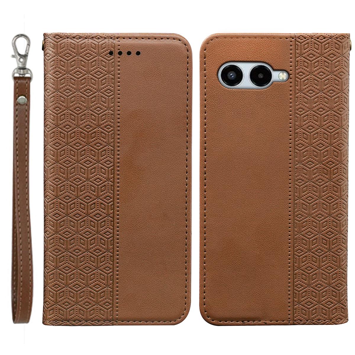 For T-Mobile REVVL 8 Wallet Phone Case Checkered Pattern Imprint Leather Flip Cover with Wrist Strap
For T-Mobile REVVL 8 Wallet Phone Case Checkered Pattern Imprint Leather Flip Cover with Wrist Strap