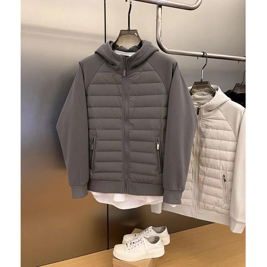Men s Winter Solid Color Light Thin Cotton Jacket Loose Casual Hooded Splicing Jacket L
Men s Winter Solid Color Light Thin Cotton Jacket Loose Casual Hooded Splicing Jacket L