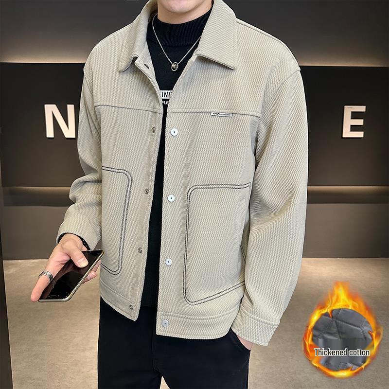 Autumn/Winter Men s Trendy Thickened Lapel Jacket - Stylish and Versatile Outerwear XL брудно-білий
Autumn/Winter Men s Trendy Thickened Lapel Jacket - Stylish and Versatile Outerwear XL брудно-білий