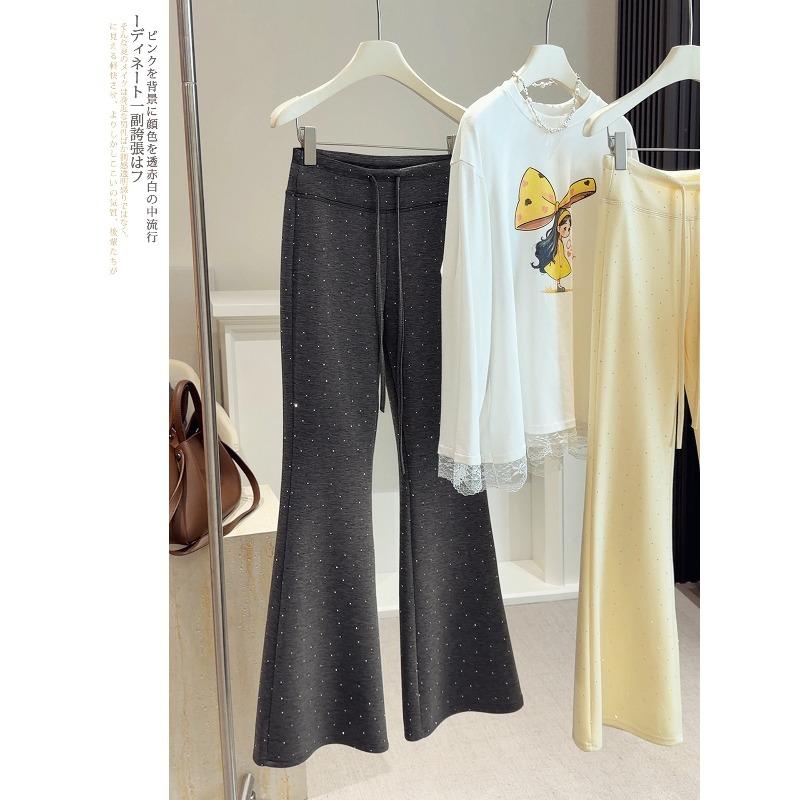 Sparkling hot diamond glutinous rice wide-leg micro-pull pants women s spring, new high-waisted drape lazy sports pants L темно-сірий
Sparkling hot diamond glutinous rice wide-leg micro-pull pants women s spring, new high-waisted drape lazy sports pants L темно-сірий