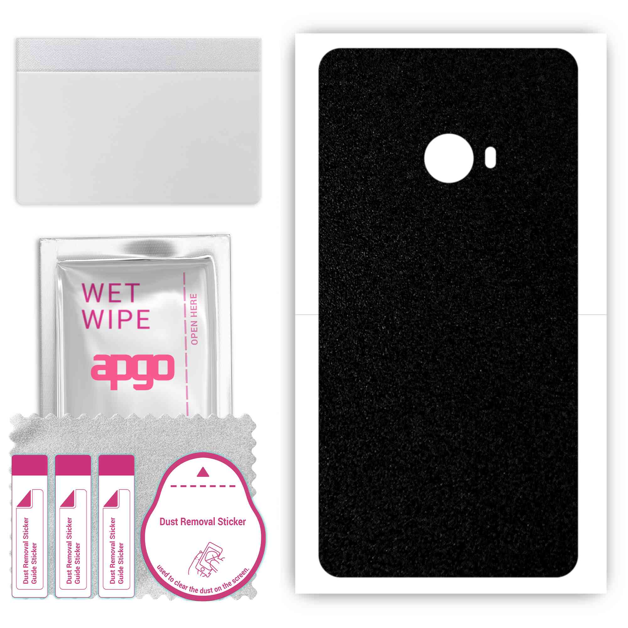 apgo Protective Skin Sticker for the back compatible with Xiaomi Mi Note 2, Wrap Film, Foil, Vinyl - Pattern Matte Black
apgo Protective Skin Sticker for the back compatible with Xiaomi Mi Note 2, Wrap Film, Foil, Vinyl - Pattern Matte Black