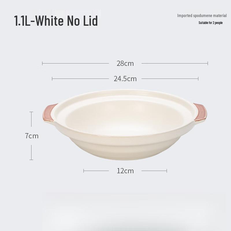 LIEI Ceramic Shallow Casserole Pot
LIEI Ceramic Shallow Casserole Pot