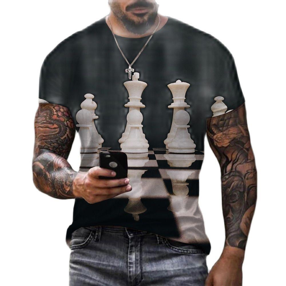 Забавные шахматы, шахматная доска, черно-белые мужские футболки с 3D принтом, летние Harajuku, повседневная уличная одежда, футболки унисекс, одежда больших размеров 2XL
Забавные шахматы, шахматная доска, черно-белые мужские футболки с 3D принтом, летние Harajuku, повседневная уличная одежда, футболки унисекс, одежда больших размеров 2XL