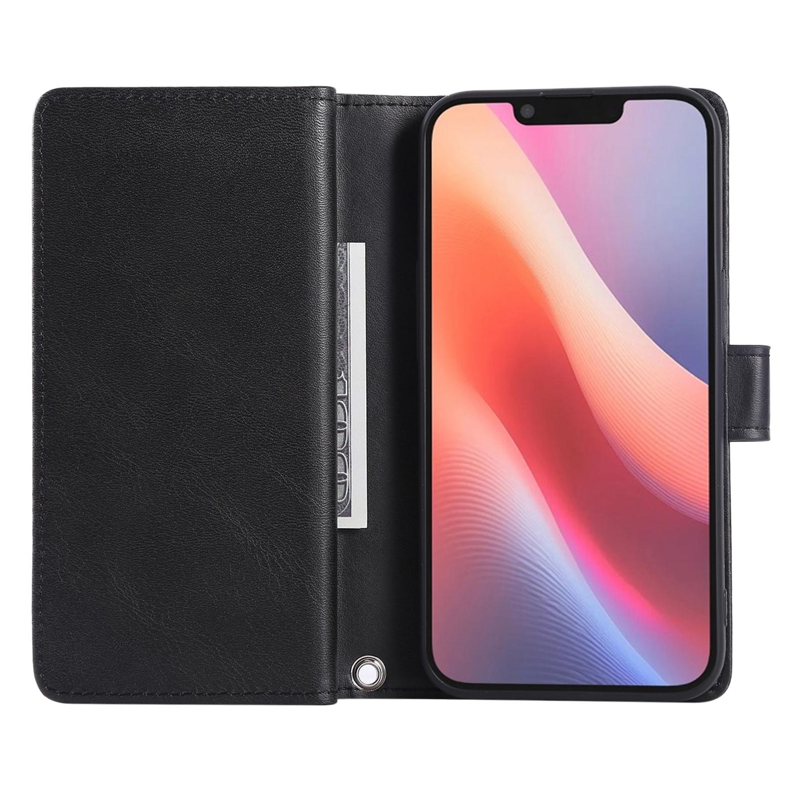 For iPhone 16e Case Split Leather Magnetic Wallet Phone Protector with Wrist Strap Black
For iPhone 16e Case Split Leather Magnetic Wallet Phone Protector with Wrist Strap Black