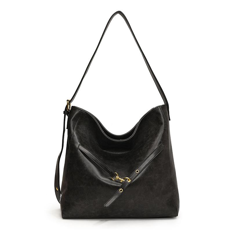 Модная сумка-тоут Женская новая повседневная сумка через плечо большой вместимости Универсальная сумка чёрный
Модная сумка-тоут Женская новая повседневная сумка через плечо большой вместимости Универсальная сумка чёрный