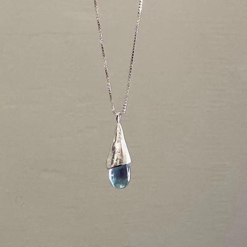 Mewanry Delicate Blue Pendant Necklace For Women Girl Fashion Simple Creative Elegant Sweet Clavicle Chain Birthday Jewelry Gift
Mewanry Delicate Blue Pendant Necklace For Women Girl Fashion Simple Creative Elegant Sweet Clavicle Chain Birthday Jewelry Gift