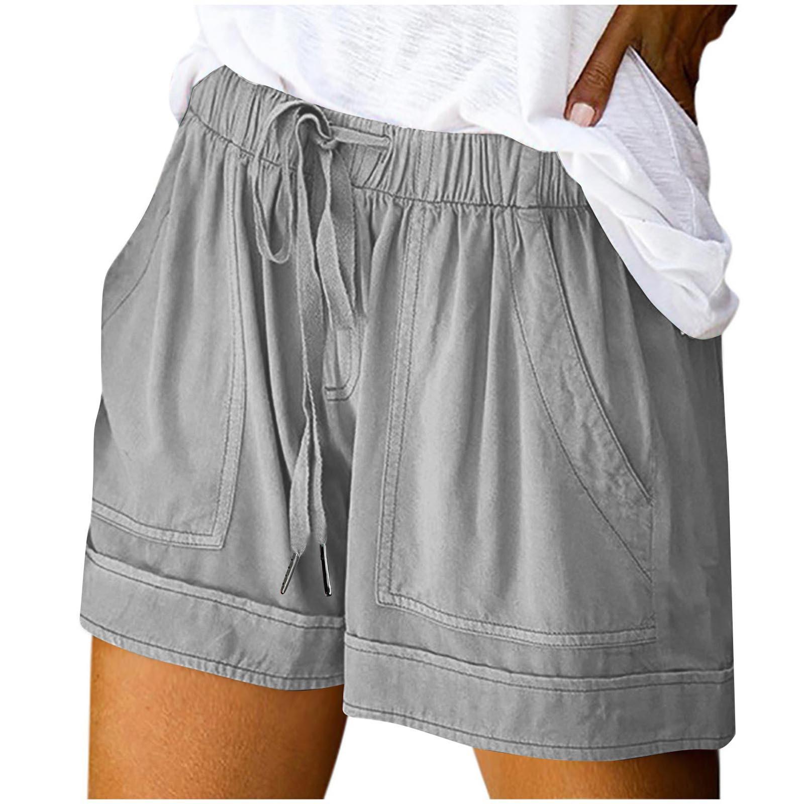 Women s Fashion Color Drawstring Strap Pocket Casual Shorts M
Women s Fashion Color Drawstring Strap Pocket Casual Shorts M