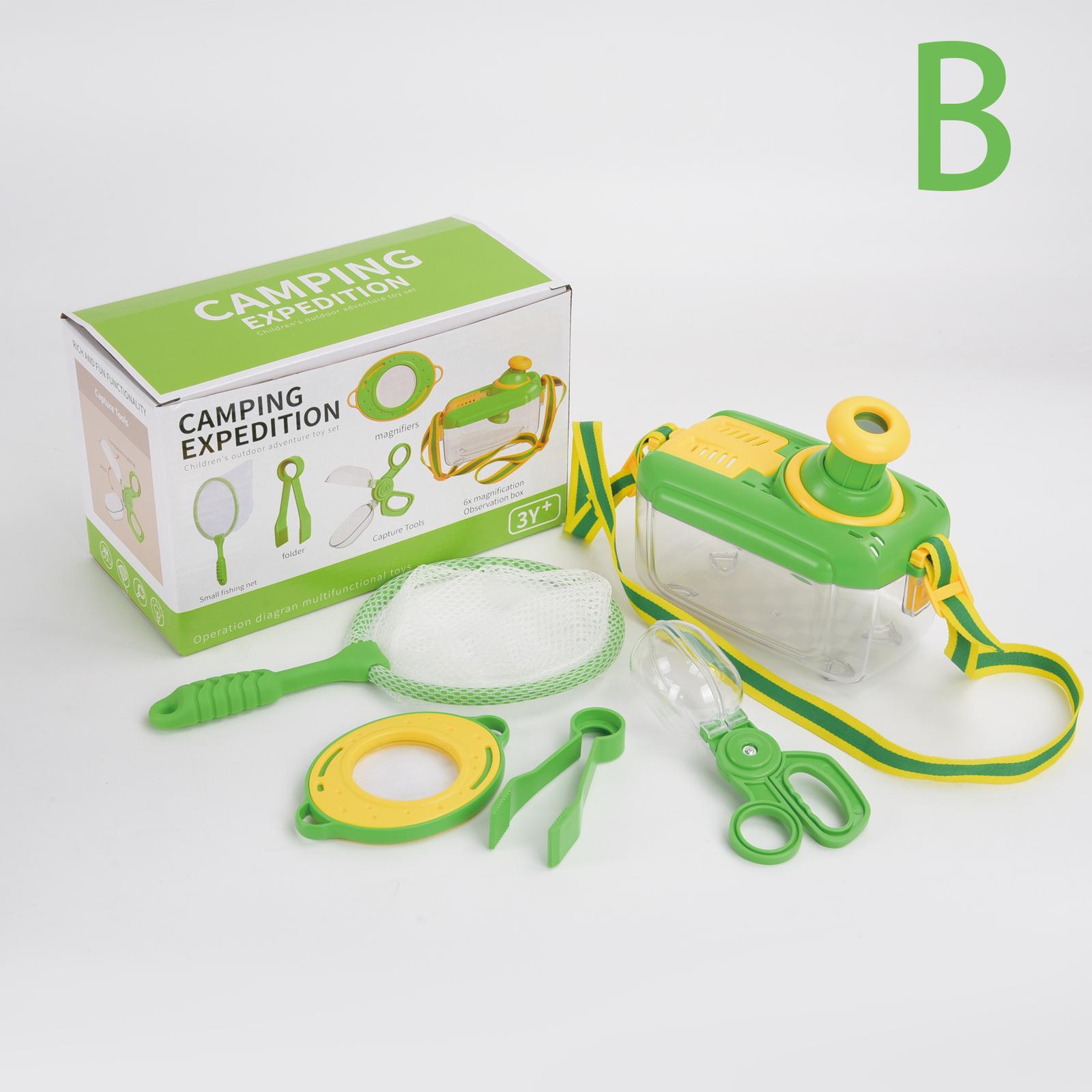 Упаковка цветной коробки для игрушек на открытом воздухе, ящик для наблюдения за насекомыми, резиновый зажим для наблюдения за часами, увеличительное стекло, головоломка, ранняя
Упаковка цветной коробки для игрушек на открытом воздухе, ящик для наблюдения за насекомыми, резиновый зажим для наблюдения за часами, увеличительное стекло, головоломка, ранняя