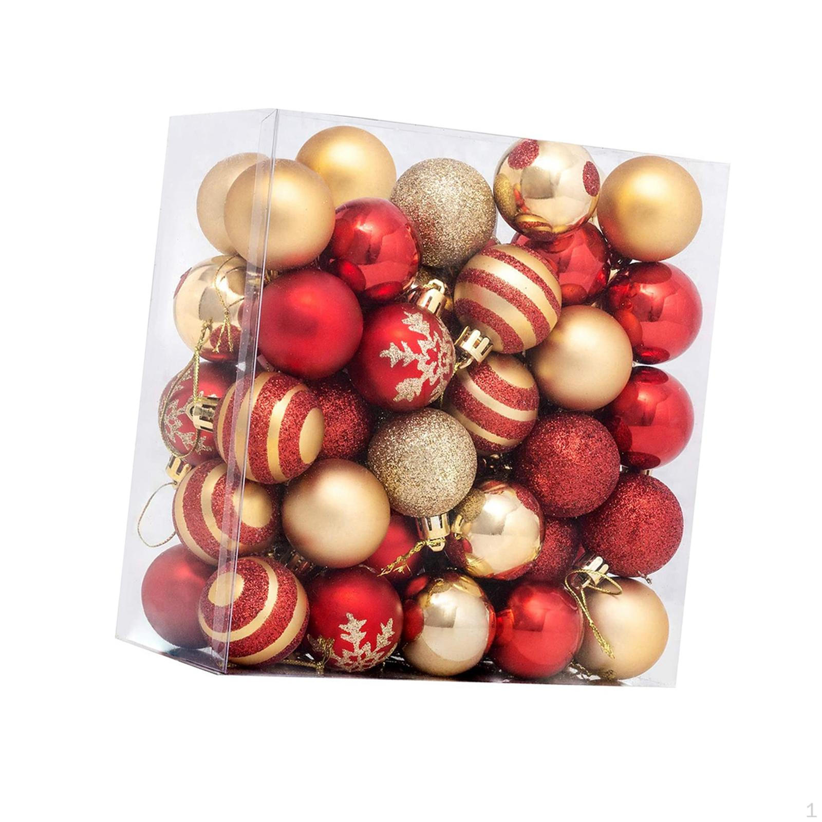 50 Pieces Christmas Ball, Baubles Pendants Decorative Craft Hanging Balls for Decor Festivals DIY
50 Pieces Christmas Ball, Baubles Pendants Decorative Craft Hanging Balls for Decor Festivals DIY