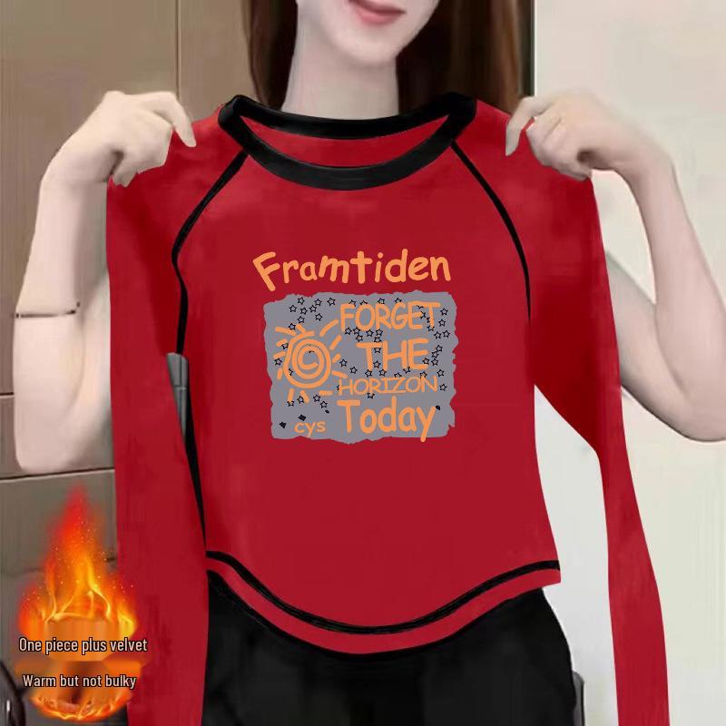 Women s 2024 Velvet Long-Sleeve Double-Sided Chic Tee - New Autumn/Winter INS Style S for 35-50 kg
Women s 2024 Velvet Long-Sleeve Double-Sided Chic Tee - New Autumn/Winter INS Style S for 35-50 kg