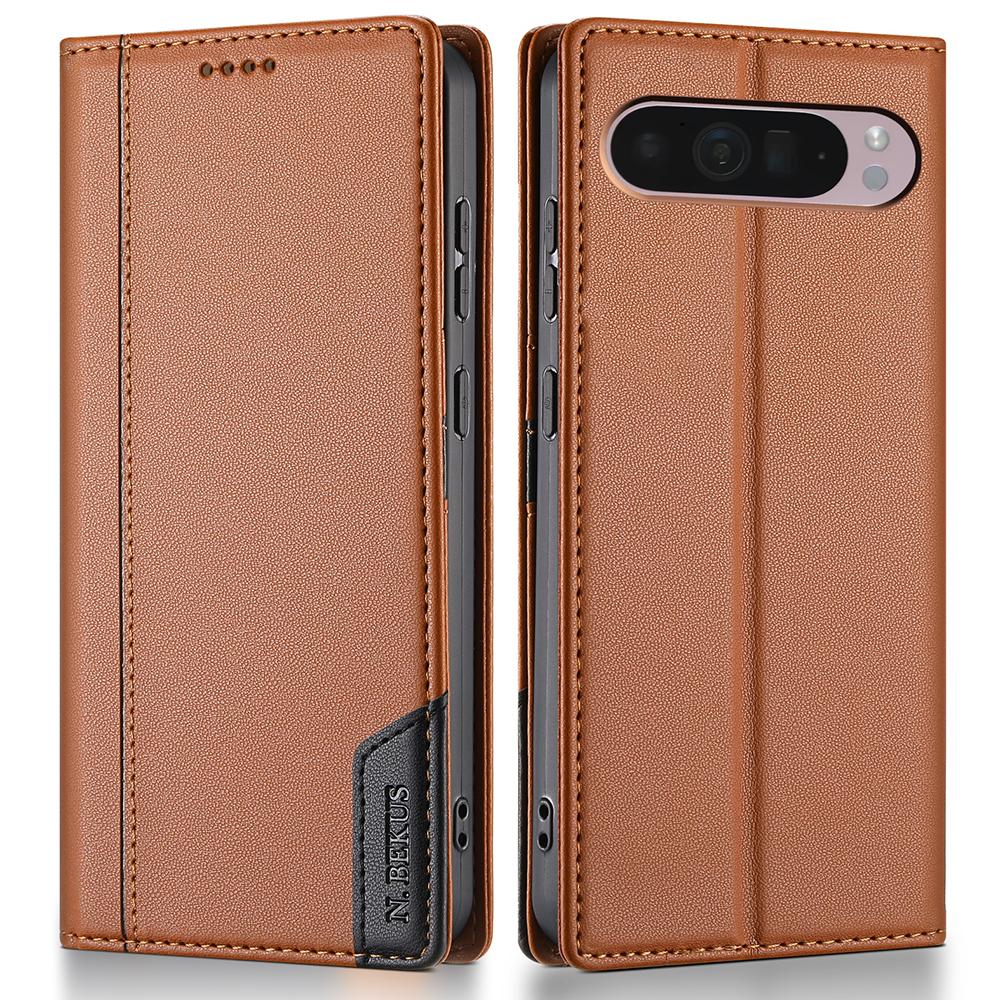 N.BEKUS P3 Phone Case For Google Pixel 10 Pro/10/9 Pro/9 RFID Blocking Wallet Stand PU Leather Flip Cover Brown
N.BEKUS P3 Phone Case For Google Pixel 10 Pro/10/9 Pro/9 RFID Blocking Wallet Stand PU Leather Flip Cover Brown