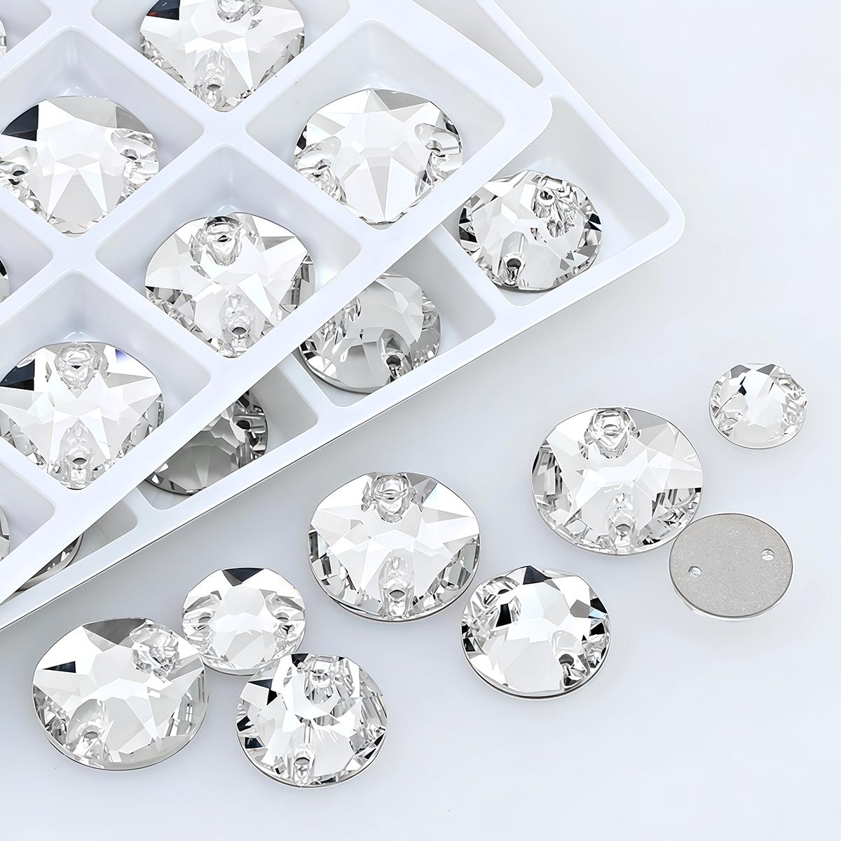 Round Crystal Clear Glass Rhinestone Sew On Strass Stone with 2 Holes Flat Back for Wedding Garment Ornament Clothes Bags Shoes 8mm - 30 PCS
Round Crystal Clear Glass Rhinestone Sew On Strass Stone with 2 Holes Flat Back for Wedding Garment Ornament Clothes Bags Shoes 8mm - 30 PCS