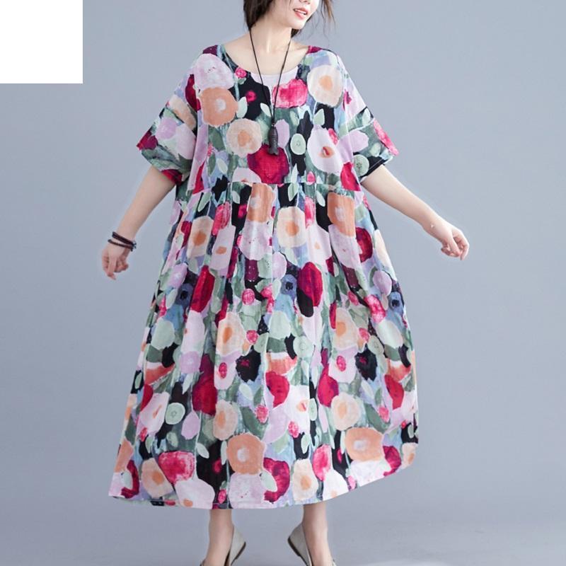 Летнее женское длинное платье больших размеров с цветочным принтом, повседневное свободное платье большого размера, винтажное хлопково-льняное удобное платье
Летнее женское длинное платье больших размеров с цветочным принтом, повседневное свободное платье большого размера, винтажное хлопково-льняное удобное платье