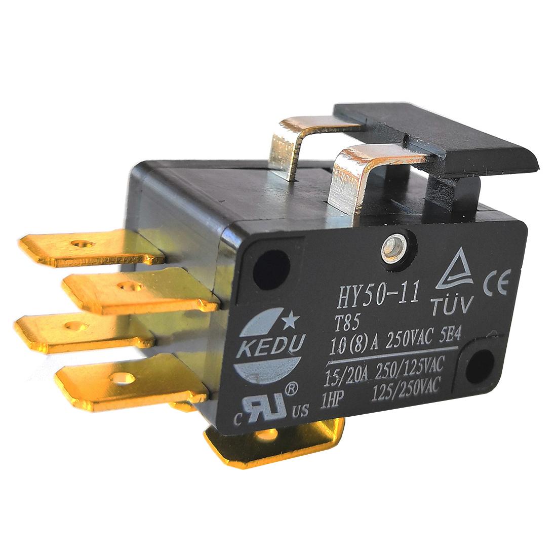 KEDU HY50-11 Electric Micro Switch Microswitches for Equipment and Appliances Tools 1HP 6 Pin s чорний
KEDU HY50-11 Electric Micro Switch Microswitches for Equipment and Appliances Tools 1HP 6 Pin s чорний