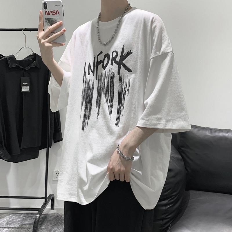 Men s Trendy Hong Kong Style Loose Short-Sleeve T-Shirt, Fashionable Round Neck Five-Point Sleeve Top 5XL білий
Men s Trendy Hong Kong Style Loose Short-Sleeve T-Shirt, Fashionable Round Neck Five-Point Sleeve Top 5XL білий