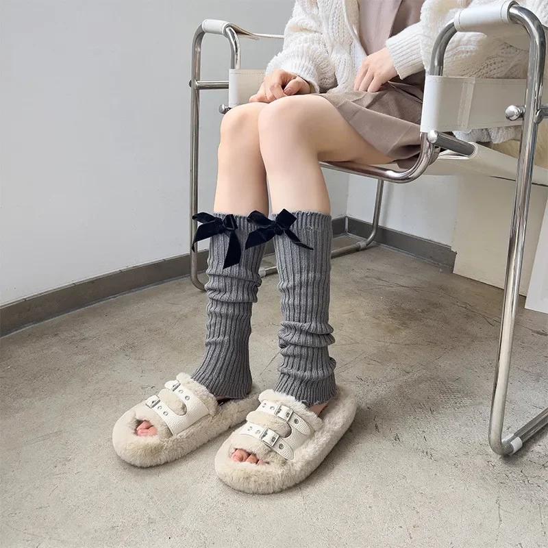 New Fashion Women Sexy Gaiters Boot Cuffs Velvet-Bowknot Leg Warmers Knitted Knee Socks JK Long Tube Leg Covers Calf Socks Gifts about 38cm серый
New Fashion Women Sexy Gaiters Boot Cuffs Velvet-Bowknot Leg Warmers Knitted Knee Socks JK Long Tube Leg Covers Calf Socks Gifts about 38cm серый